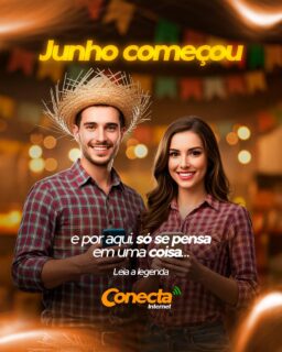 A época mais feliz do ano chegou, sô! 
Quem aí também ama uma boa Festa Junina?
E pra aproveitar a data com uma playlist daquelas, bem típica e que não trava, você já sabe: é com a internet da Conecta!
Agora conta pra gente aqui nos comentários: cê também tá contando os dias pra essa festança? 
#conectainternet #internet #conexao #festajunina #saojoao