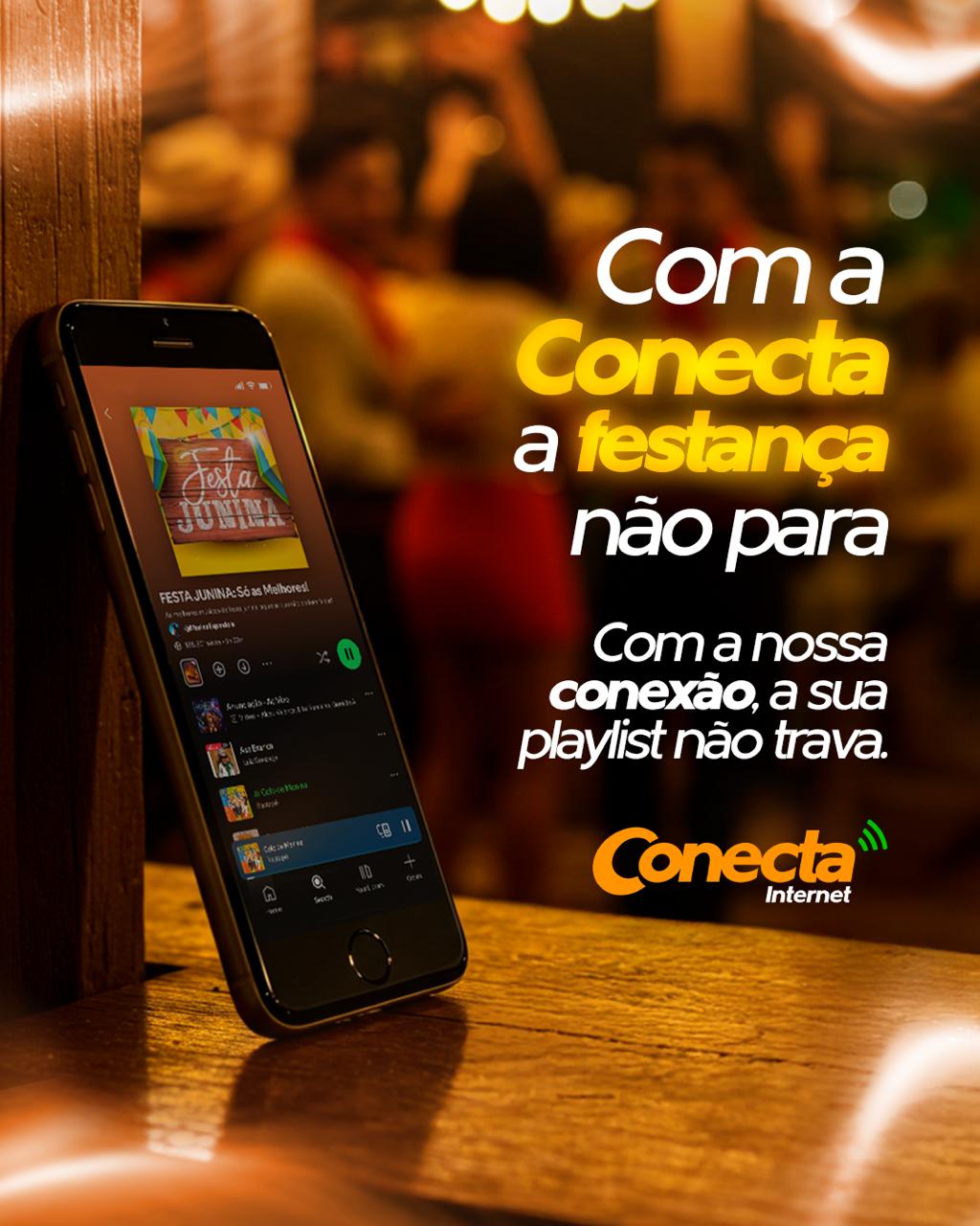 Ninguém merece ter a playlist travando bem no meio da festança, né? 
Pra garantir que o forró não pare e o arraial siga animado, você só precisa de uma coisa: Conecta Internet. 
Entre no clima de São João com conexão de verdade! Toque no link da bio e fale com a gente.
#conectainternet #internet #conexao #festajunina #saojoao
