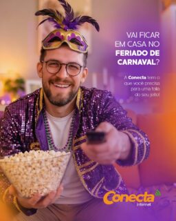 Vai ficar em casa no feriado de Carnaval? 🎉

A Conecta tem o que você precisa para uma folia do seu jeito!

Maratone séries na HBO Max, faça a sua playlist com o Deezer e mantenha-se conectado onde quer que você vá com a nossa rede móvel 5G!

Conte com a gente sempre que precisar. Toque no link da bio e entre em contato! 📲

#conecta #carnaval #internet