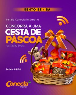 Você de Sento Sé merece internet rápida e chocolate delicioso! 🍫
Assine a Conecta e automaticamente já entra na disputa por uma Cesta da Cacau Show.
✅ Internet de qualidade que acompanha seu ritmo
💛 Sorteio 04/04 - exclusivo para novos clientes da região
#conecta #sentose #bahia #cacaushow
